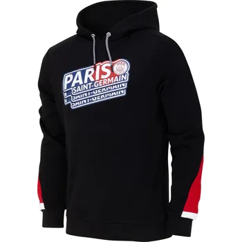 Dámská mikina PSG Pánská mikina Paris Saint-Germain XL ČERNÁ