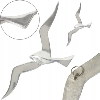 Obraz Nástěnná dekorace racek pták závěs z hliníku moderní Glamour kov