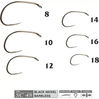 Rybářský háček Muškařské háčky Traper Hikara SC48