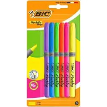 Set školních potřeb Zakreślacz Grip mix 6szt BIC