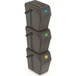 PROSPERPLAST Sada odpadkových košů SORTIBOX, 3x25l