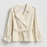 Reserved - Krátký trenčkot - krémová - 929JM-01X - 929JM-01X-M