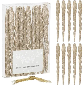 Vánoční dekorace Springos CA0861 VÁNOČNÍ OZDOBY 12 CM 10 KS.