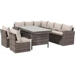 Doppler AVILA - zahradní rohová ratanová sedací souprava