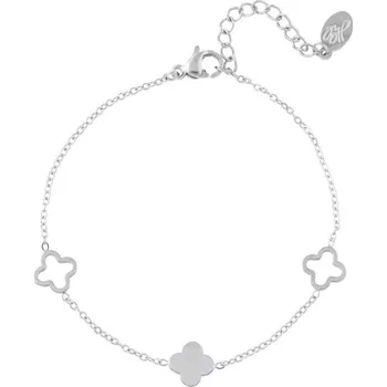 Náramek ORNAMENTI Náramek Clovers multi colors silver