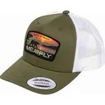 Meatfly kšiltovka MF View Trucker Red Alaska / Buck / White
