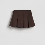 Reserved - Hladké šortkové sukně - tmavě hnědá - 478HV-89X - 478HV-89X-M