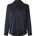 esmara® Dámská saténová blůza (navy modrá, S(36/38))