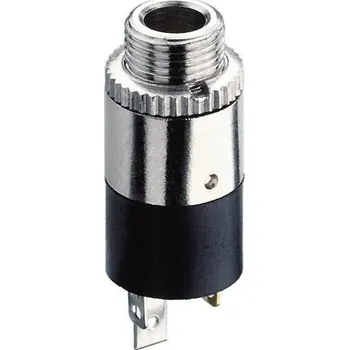 Elektrická zásuvka Hicon HI-J25SEF jack konektor 2.5 mm zásuvka, vestavná vertikální Pólů: 3 stereo stříbrná 1 ks