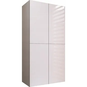 Koupelnový nábytek Koupelnová skříňka nad pračku 60x120x34 cm bílá lesklá závěsná