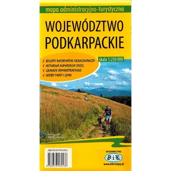 Umění Województwo podkarpackie / Podkarpacie 1:250 000. Laminowana mapa administracyjno-turystyczna. Bi Kolektiv autorů