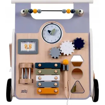 Hračka pro nejmenší Dřevěné Edukační Chodítko pro Děti 12M+ Interaktivní Odrážedlo