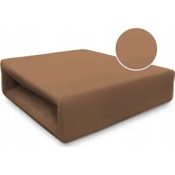 Prostěradlo Prostěradlo jersey s gumou 160x200 hnědé