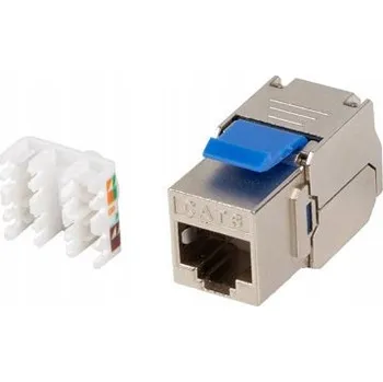 Elektrická zásuvka BEZNÁSTROJOVÝ MODUL KEYSTONE KAT.6 FTP RJ45 ZÁSUVKA LSA ADAPTÉR LANBERG