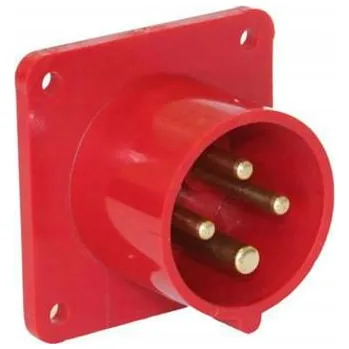 Elektrická zásuvka Zásuvka tabulová silová, odběratelská, 16A, 4 kolíky, 400V PCE 614-6