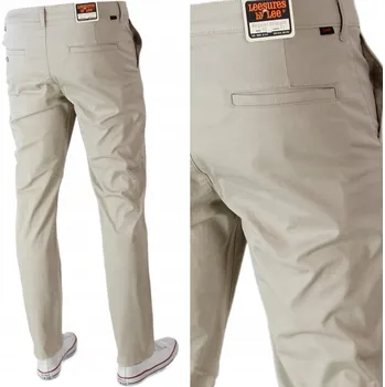 Pánské kalhoty PÁNSKÉ CHINO KALHOTY LEE 112342929 REGULAR CHINO STONE 33 32