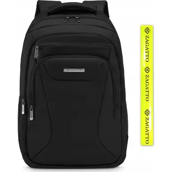 Sportovní batoh Velký pánský batoh do školy, sportovní batoh na notebook 16" černý ZAGATTO