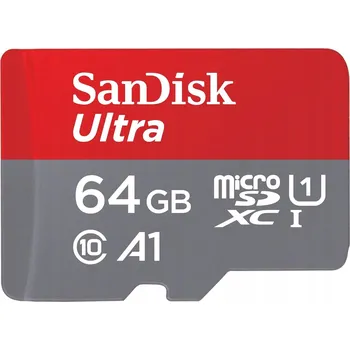 Paměťová karta SANDISK ULTRA MICROSDXC KARTA 64 GB + SD ADAPTÉR AŽ 140 MB/S, OPTIMALIZOVÁNO PRO CHROMEBOOK