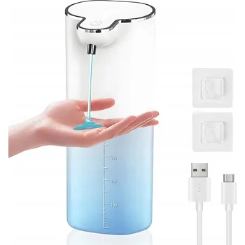 Dávkovač mýdla Bezkontaktní automatický dávkovač mýdla tvořící pěnu, s akumulátor a nabíjením přes USB-C
