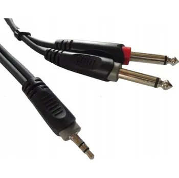 Audio kabel Kabel jack 3,5 mm - jack 6,3 mm Roxtone SAYC130L1, 1 m