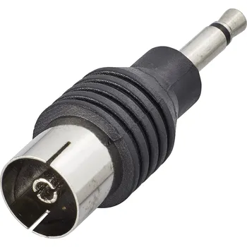 Audio kabel Renkforce RF-4197105 Jack adaptér na koaxiální kabel Připojení kabelu: Konektor jack 3,5 mm, IEC zásuvka na koaxiální kabel 1 ks