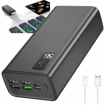 Powerbanka VÝKONNÁ powerbanka 30000 mAh PD QC3.0 5V QC3.0 22,5W a USB-C PD20W