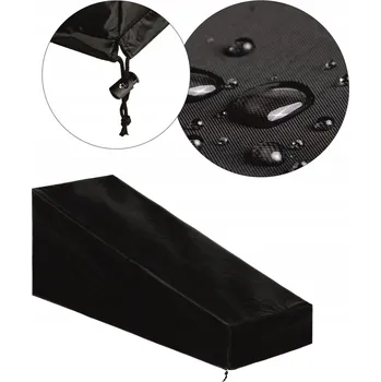 Zahradní lehátko Zahradní obal / kryt na lehátko 75 x 200 x 75 cm černý