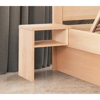 Noční stolek KOLACIA Design KC NS Závěsný S Policí Buk Ořech