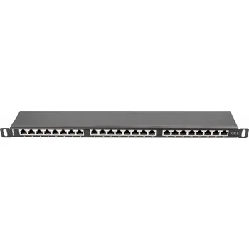 Patch panel PATCH PANEL PRO RACKOVOU SKŘÍŇ 24 PORTŮ 0,5U 19" PALCŮ KAT.5E FTP LANBERG