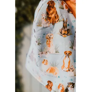 Čepice Ručně pletená zimní čepice z modré pleteniny, ušitá v Polsku PositiveCare