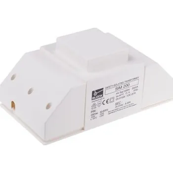 Měnič napětí Oddělovací transformátor 200VA, primární napětí: 230V ac, sekundární napětí: 12V ac, počet výstupů: 2, Panel, 223 x 117