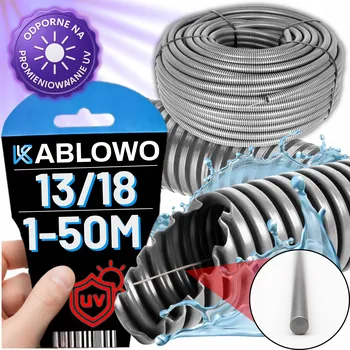 kabelová chránička HUSÍ KRK CHRÁNIČ KABELŮ S DÁLKOVÝM OVLÁDÁNÍM 750N NEHOŘLAVÁ PVC 18MM 1M OHEBNÁ ZEMNÍ