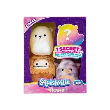 plyšák Squishmallows plyšová hračka mini 5 cm 4 kusy Squishville