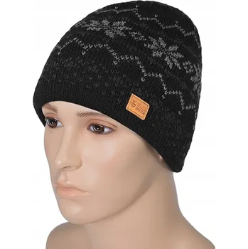 Čepice Pako Jeans zimní čepice beanie černá, univerzální velikost