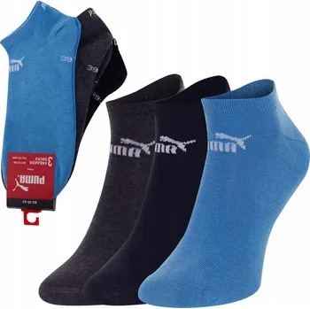 Ponožky Puma kotníkové ponožky bavlněné vícebarevné 3 páry vel.