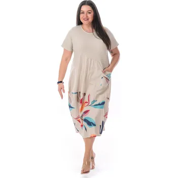 Dámské šaty Dámské šaty EURI 42 Béžová