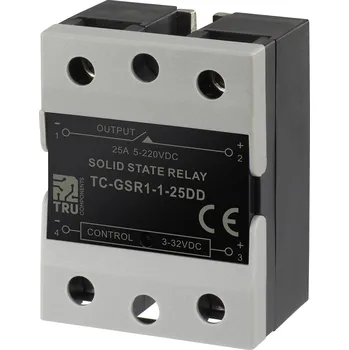 Relé TRU COMPONENTS polovodičové relé TC-GSR-1-25DD 25 A Spínací napětí (max.): 220 V/DC DC obvod 1 ks