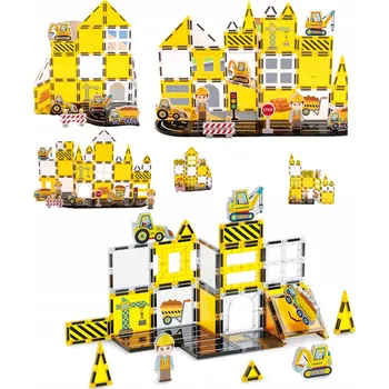 ostatní stavebnice MAGNETICKÉ STAVEBNÍ STAVEBNICE Staveniště 3 1 KS Pro chlapce