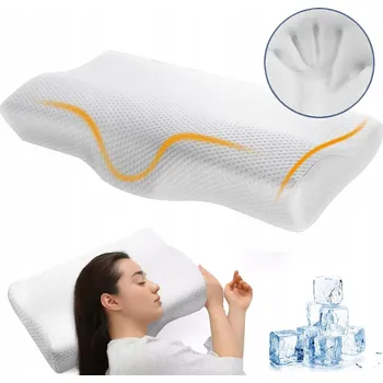 Polštář Ortopedický Polštář na Spaní Profilovaný z Paměťové Pěny 30 x 50 cm