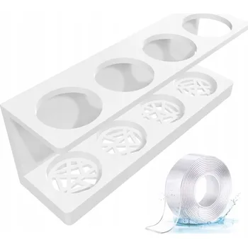 Držák na kartáček Nástěnný držák na elektrické zubní kartáčky, stojan na kartáček a pastu LINIE 4