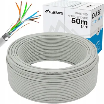 Síťový kabel Šroubovák Lanberg - Kablowo S/FTP kat. 5e 50 m
