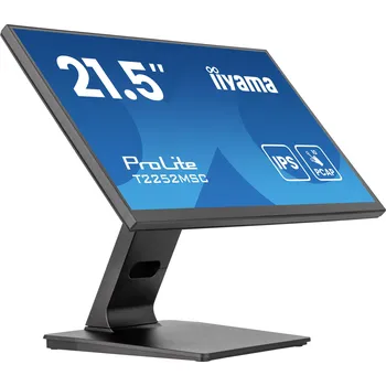 Monitor Iiyama ProLite T2252MSC-B2AG dotykový monitor Energetická třída (EEK2021): D (A - G) 54.6 cm (21.5 palec) 1920 x 1080 Pixel 16:9 5 ms HDMI(TM), DisplayPort,