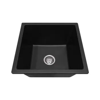 Granitový dřez Jednokomorový granitový dřez ANW HOME černý