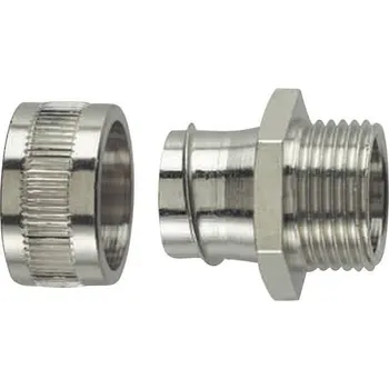 HellermannTyton 166-30303 SC16-FM-M20 hadicová spojka kov 13 mm rovná 1 ks