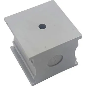 TRU COMPONENTS ELT 3 s drážkami 4 mm, elastomer, šedá, 1 ks