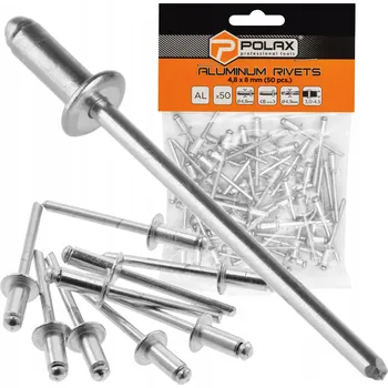 Nýt Hliníkové nýty 4,8x8mm balení 50 ks POLAX 37-015