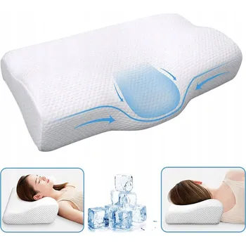 Polštář ORTOPEDICKÝ POLŠTÁŘ PRO SPANÍ na boku, PROFILOVANÝ, PAMĚŤOVÁ PĚNA