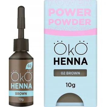 Barva na vlasy OKO Henna na obočí Power Powder 02 Brown 10g