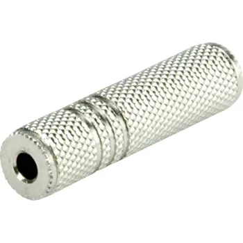 Video redukce Roline 11.09.4442 jack audio kabel [1x jack zásuvka 3,5 mm - 1x jack zásuvka 3,5 mm] stříbrná (metalíza)