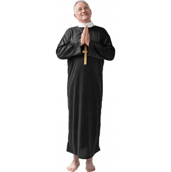 Karnevalový kostým Kostým kněze, róba, Kostým halloweenský Karneval pastor, vikář